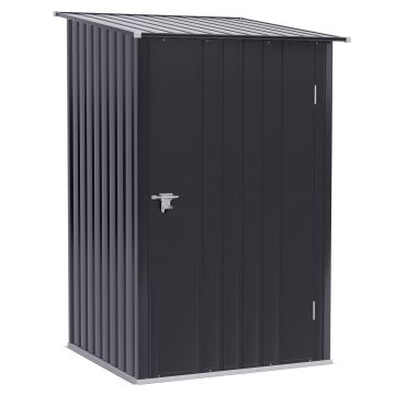 Casuta de Gradina Outsunny pentru scule din Tabla de Otel cu Incuietore, Gri | Aosom Romania Casuta de Gradina Outsunny pentru scule din Tabla de Otel cu Incuietore, Gri | Aosom Romania