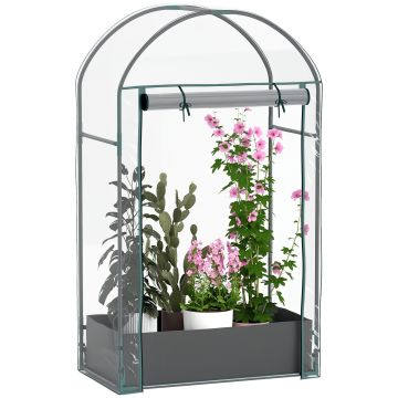Outsunny Seră pentru Grădină cu Ușă Pliabilă pe Balamale și Sac pentru Plante, 89x50x152 cm, Transparent | Aosom Romania Outsunny Seră pentru Grădină cu Ușă Pliabilă pe Balamale și Sac pentru Plante, 89x50x152 cm, Transparent | Aosom Romania