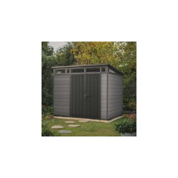 Casuta de gradina, Keter, Cortina 9x7 , Gri / Antracit Casuta de gradina, Keter, Cortina 9x7 , Gri / Antracit