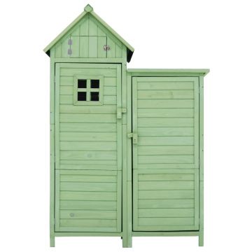 Dulap de grădină cu 2 rafturi, magazie de unelte cu spațiu de depozitare mare, 118 x 54 x 173 cm, Verde Dulap de grădină cu 2 rafturi, magazie de unelte cu spațiu de depozitare mare, 118 x 54 x 173 cm, Verde