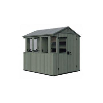 Magazie de gradina, Potting Shed, 6x8, Vernil, 190 x 244 x 221 cm, Keter 261341 Magazie de gradina, Potting Shed, 6x8, Vernil, 190 x 244 x 221 cm, Keter 261341