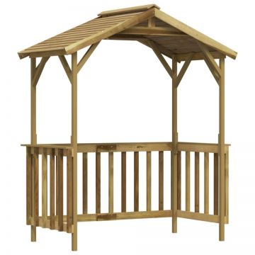Șopron pentru grătar, 163,5x93x210 cm, lemn de pin tratat Șopron pentru grătar, 163,5x93x210 cm, lemn de pin tratat